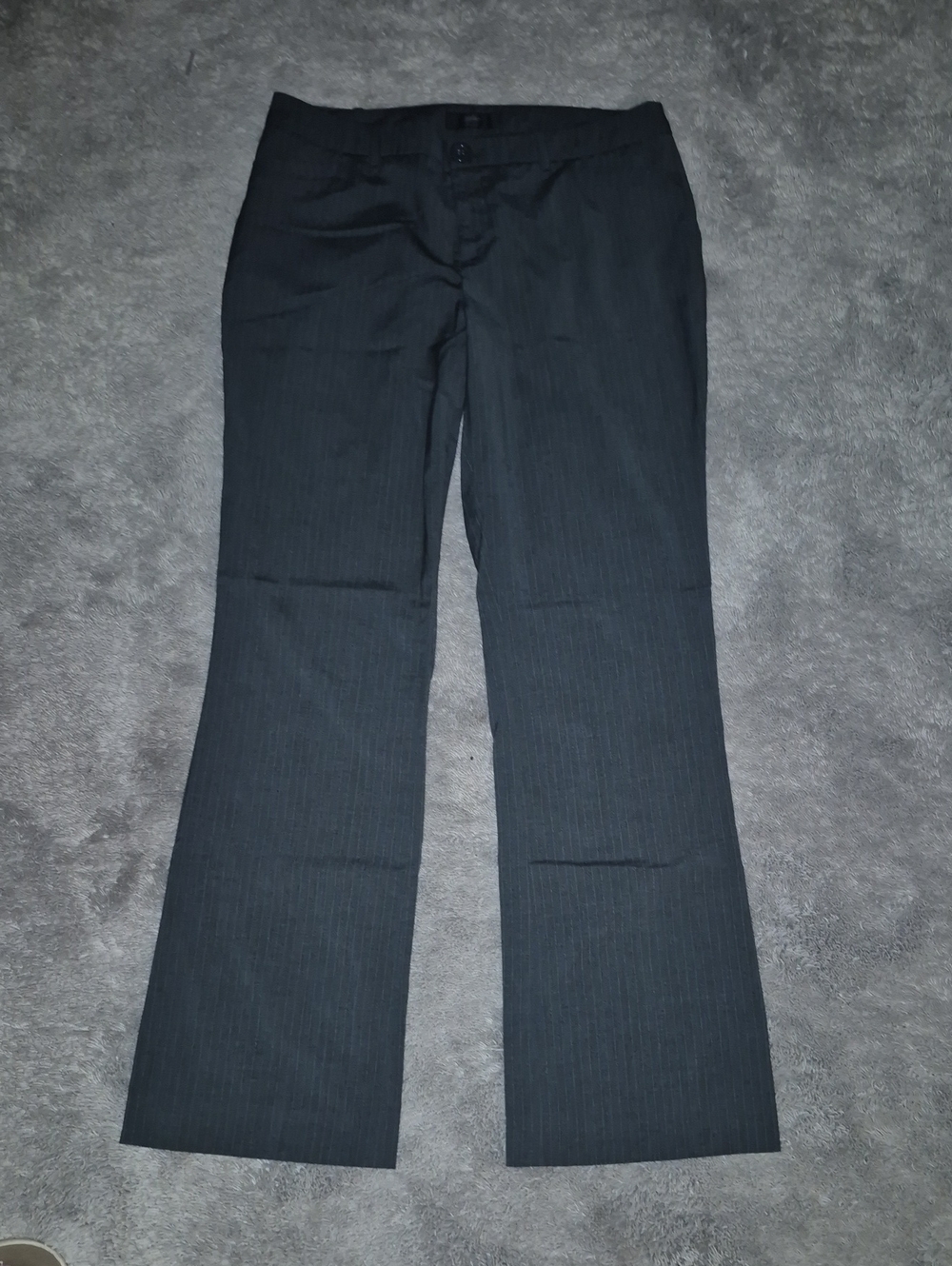 Mossimo Supply Co. Black Pinstripe Boot-Cut Trousers